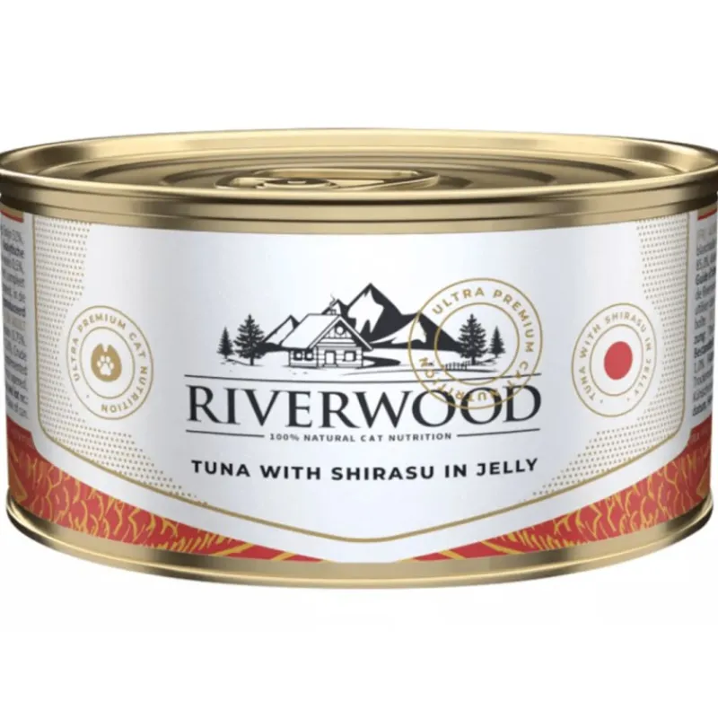 boite_riverwood__terrine__0-7.webp PSF RIVERWOOD Boite Riverwood - terrine Thon avec Shirasu pour chat Outlet