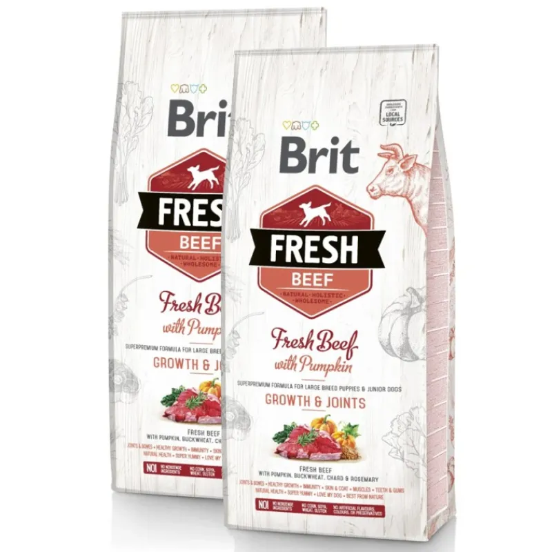croquettes_brit_fresh_boe_2.webp BRIT Croquettes Fresh boeuf/citrouille - Puppy Fashion