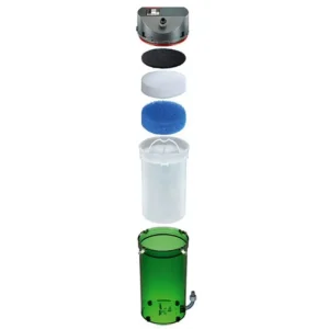 EHEIM Classic 250 (2213020) avec masses de filtration et robinets Fashion