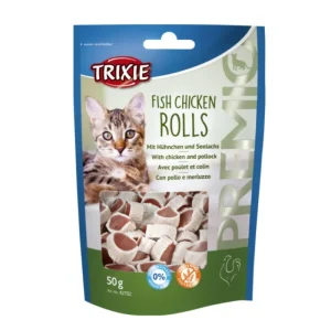 TRIXIE Friandise pour chat Fish Chicken Rolls Discount