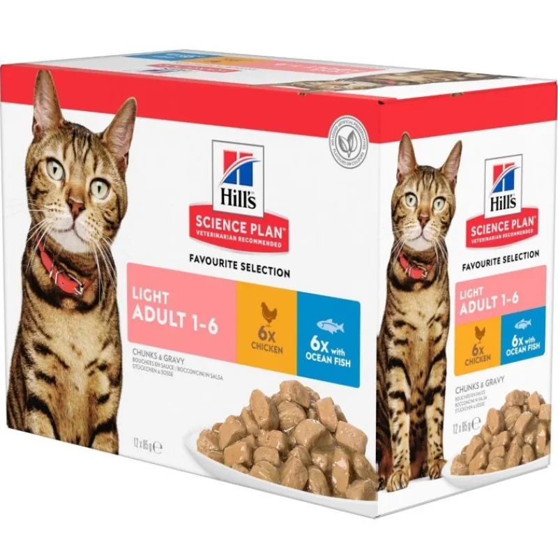 hills_science_plan__adult_0.webp HILL'S Science Plan - Adult Light multi-pack 12x85gr pour chat Fashion