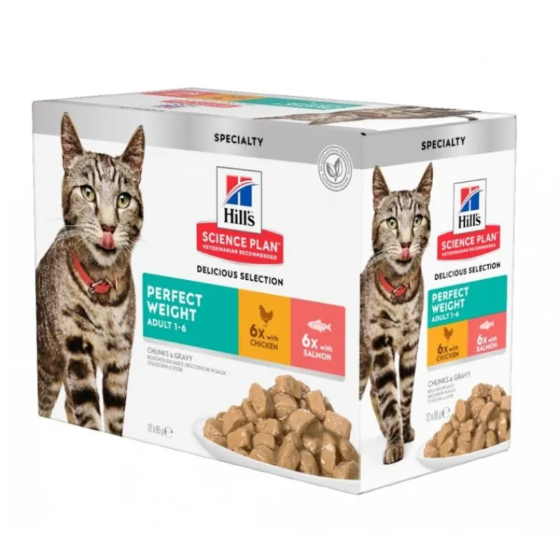 hills_science_plan_perfec_0.webp HILL'S Hill’s Science Plan Perfect weight pack mixte saumon/poulet Sale