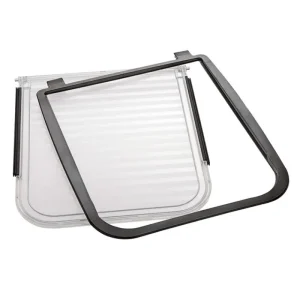 FERPLAST Kit 408 marron porte/contour chatière Swing 15 - Clearance