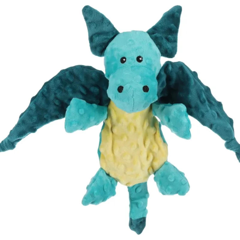 peluche_dragon_quotwerner_0.webp FLAMINGO Peluche Dragon "Werner" turquoise 40 cm pour chien - Outlet