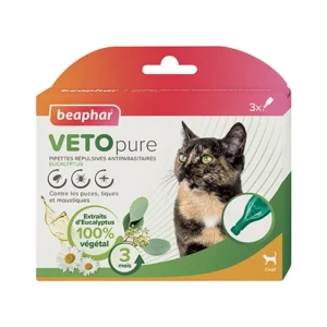 BEAPHAR Pipettes répulsives antiparasitaires pour chat VetoPure - Online