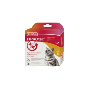BEAPHAR Pipettes Tiques et Puces 50 mg - Fiprotec - Discount