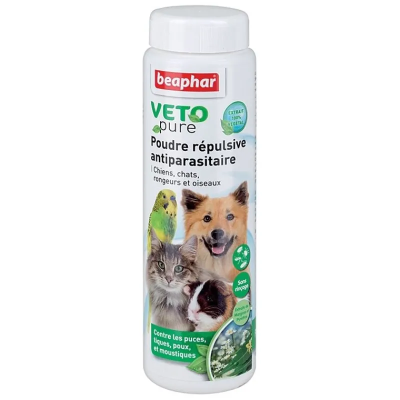 poudre_antiparasitaire_po_1.webp BEAPHAR Poudre antiparasitaire pour chien, chat, oiseau, rongeur Outlet