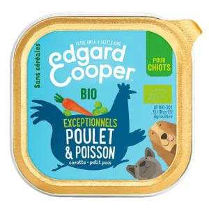 EDGARD COOPER Terrine Chiot Poulet & Poisson New