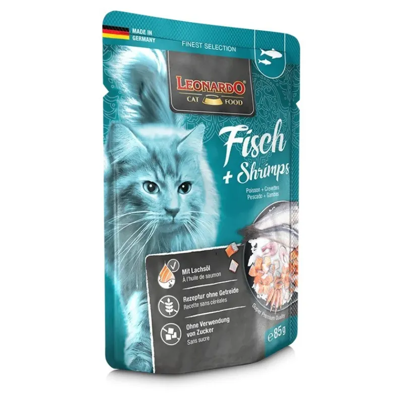 terrine_pour_chat_leonard_0-1.webp LEONARDO Terrine pour Chat Poisson & Crevettes Best