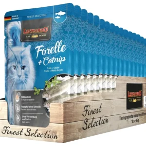 LEONARDO Terrine pour Chat Truite & Catnip Best