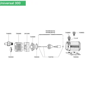 EHEIM Turbine + axe (7644990) Universal 300 Online