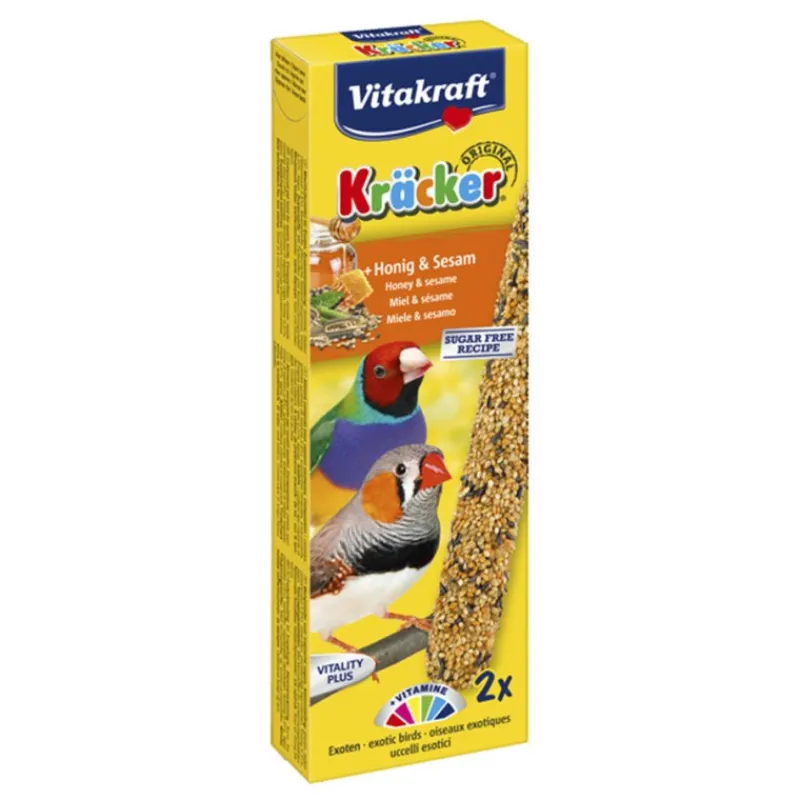 vitakraft_krcker_exotique_0.webp VITAKRAFT VITOBEL Vitakraft Kräcker Exotiques Miel & Sésame New