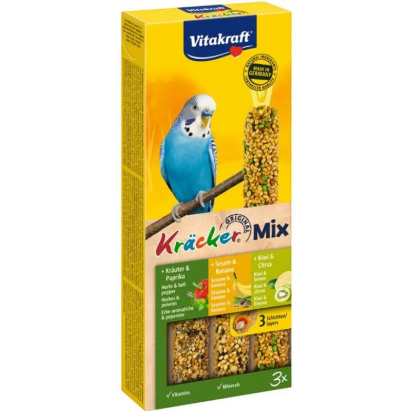 vitakraft_krcker_perruche_0-3.webp VITAKRAFT VITOBEL Vitakraft Kräcker Perruches Trio Mix Best